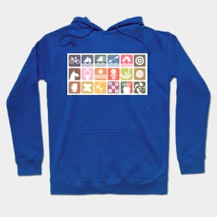1968 Summer Olympic Games Event Pictographs Hoodie